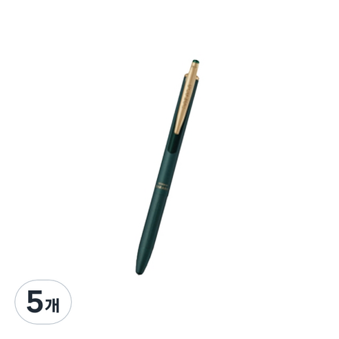 제브라 사라사 그랜드 빈티지 볼펜 0.5mm, 그린블랙, 5개