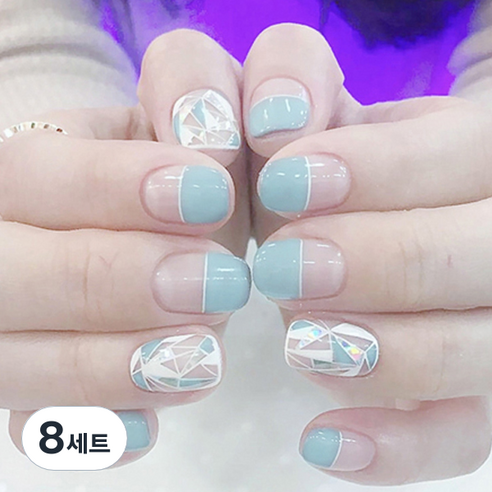 블링블링 네일스티커 걸크러쉬, 009, 8세트