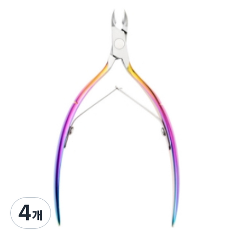 고나비 네일 아트 니퍼 L, 4개, 티타늄