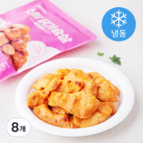 허닭 스팀 닭가슴살 칠리 (냉동), 100g, 8개