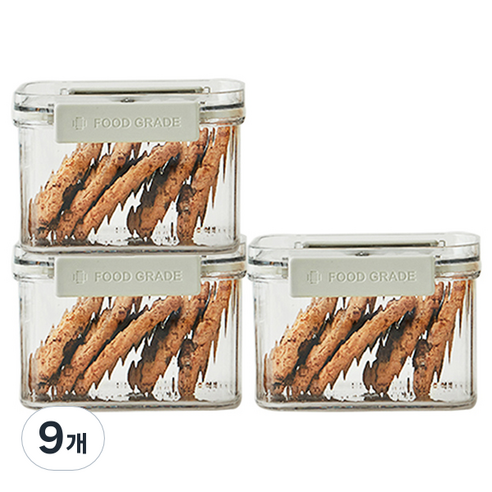 한샘 냉장고 정리 밀폐용기 700ml, 9개, 단품