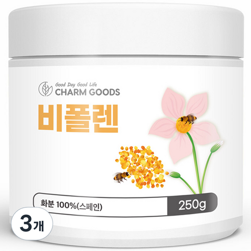 참굿즈 비폴렌 벌화분, 250g, 3개
