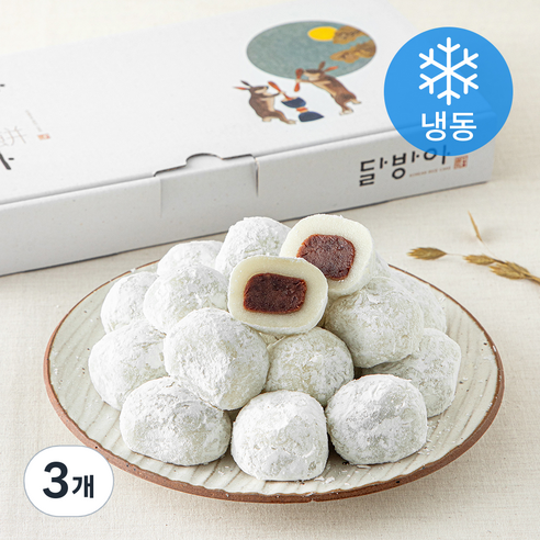 달방아 찹쌀떡 (냉동), 40g, 3개, 28개입
