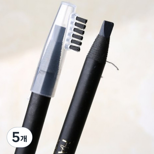 반영구 타투 밀라노 디자인 펜슬, 블랙, 5개