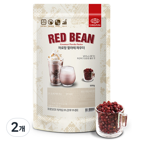까로망 레드빈 파우더, 500g, 1개입, 2개