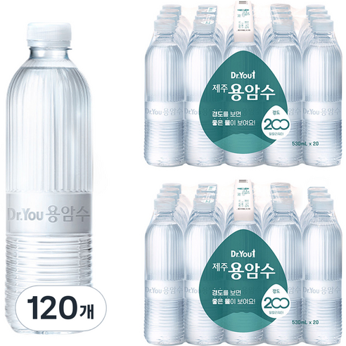 닥터유 제주 용암수 무라벨, 530ml, 120개