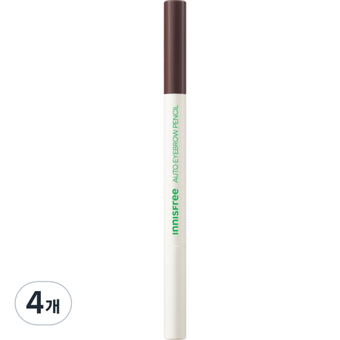 이니스프리 납작 아이브로우 펜슬 0.3g, 5 에스프레소 브라운, 4개