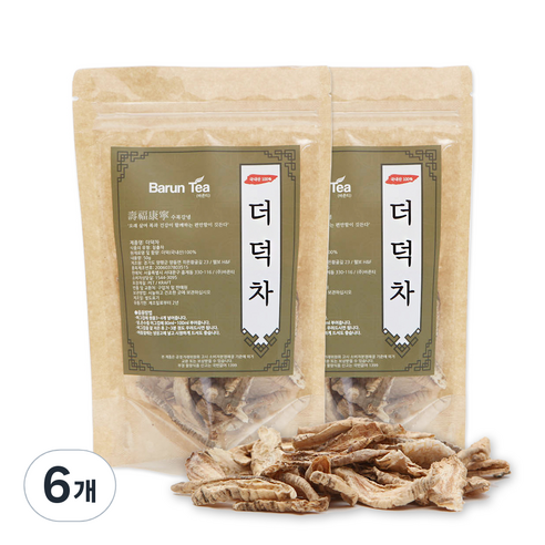 바른티 더덕차, 50g, 1개입, 6개