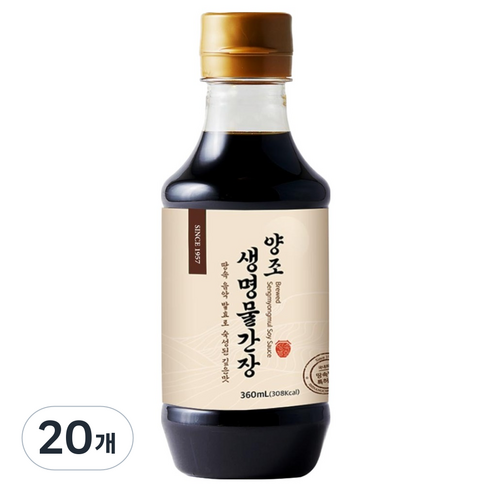 신앙촌 양조 생명물간장, 360ml, 20개