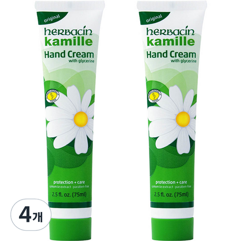 허바신 카밀 핸드크림 꽃향, 75ml, 4개