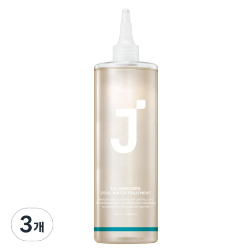 제이숲 카밍 세라 쿨 워터 헤어 트리트먼트, 500ml, 3개