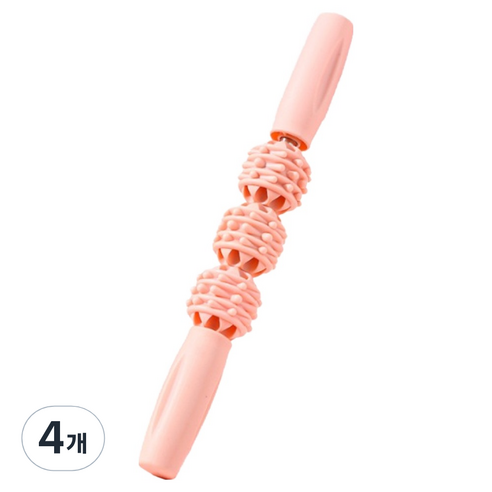 뉴립 릴렉스 마사지볼 스틱, 4개, 핑크
