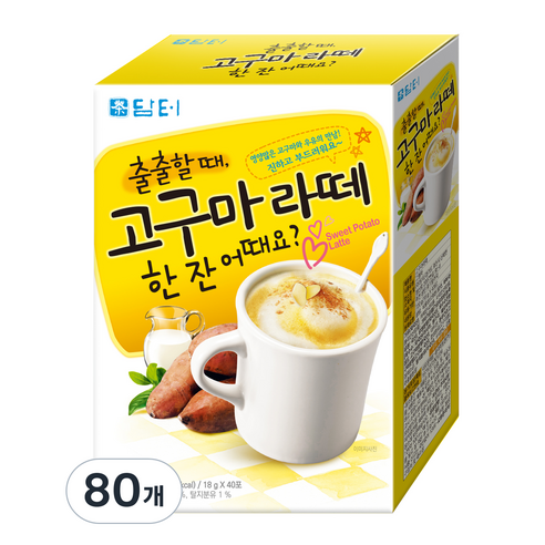 담터 고구마라떼, 18g, 2개