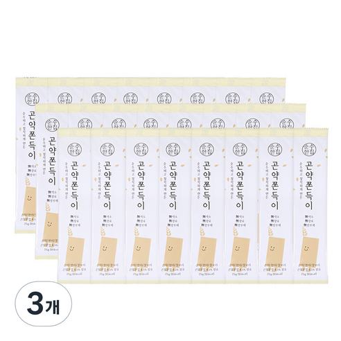 순수한집 곤약 쫀득이 쫀드기 24p, 3개, 600g