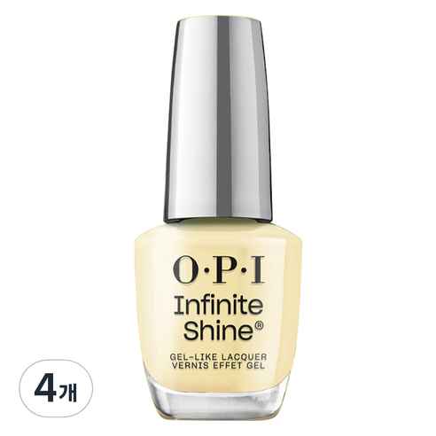 오피아이 인피니트 샤인 젤 라이크 매니큐어, ISL 112 This Chic is Bananas, 15ml, 4개
