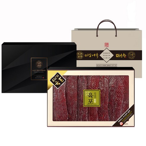 미소어육 소고기 육포 선물세트 + 쇼핑백