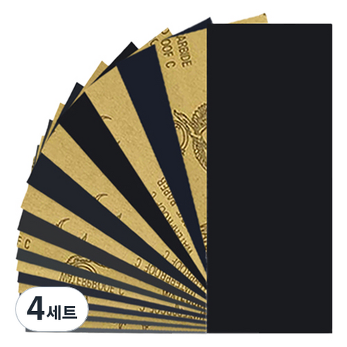 OON 재단 종이사포 60~5000 19종 세트, 4세트