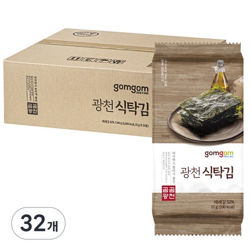 곰곰 광천 식탁김, 15g, 32개