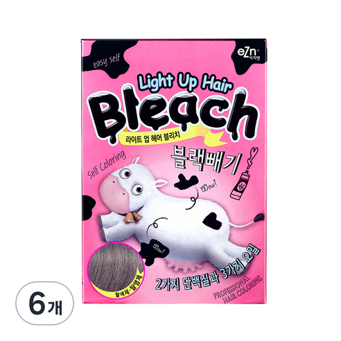 eZn 라이트 업 헤어 블리치 탈색제, 10g, 6개