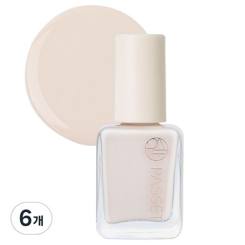 파셋 셀럽 네일컬러 폴리쉬 매니큐어, 70 크림베이지, 7ml, 6개