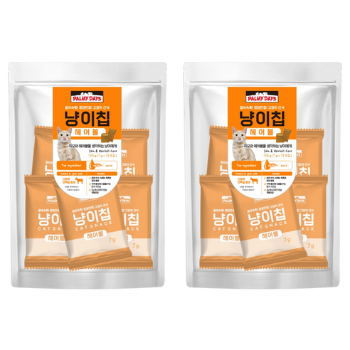 파미데이즈 고양이 냥이칩, 헤어볼, 105g, 2개