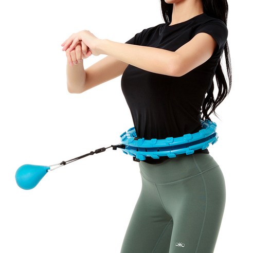 허니키니 떨어지지 않는 스마트 훌라후프, 1.6kg, 블루, 1개