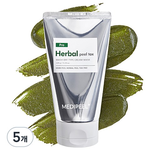 메디필 허벌 필 톡스 페이스 스크럽 프로, 120g, 5개