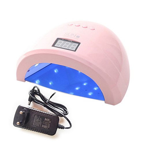SUN1 LED/UV 젤네일 램프 48W, 핑크, 1개