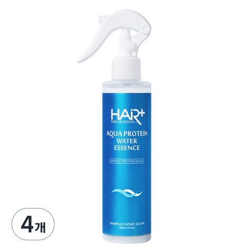 헤어플러스 아쿠아 워터 스프레이형 헤어에센스, 200ml, 4개