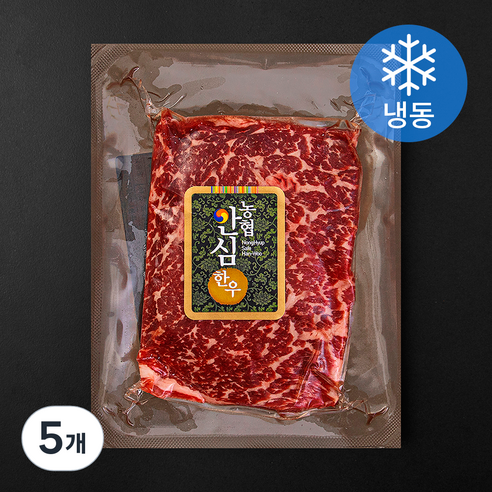 농협안심한우 슬라이스 우둔 1등급 (냉동), 5개, 100g
