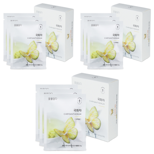 꽃을담다 나비티백 국화꽃차, 500mg, 3개입, 3개