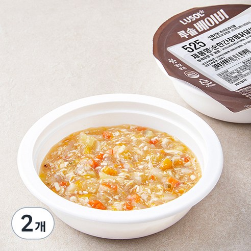 루솔 베이비 순한간장 찜닭 덮밥소스 525, 100g, 2개