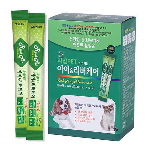 리얼펫 아이리버케어 강아지 영양제 60포, 눈건강, 1개