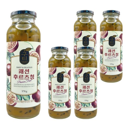 구티 패션후르츠청, 570g, 5개