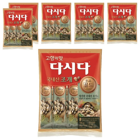 다시다 명품골드조개, 96g, 6개