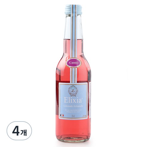 엘릭시아 블랙커런트맛 탄산음료, 330ml, 4개