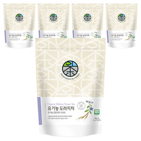 평창다원 유기농 도라지차 생분해 티백, 1.5g, 20개입, 5개, 1.5g