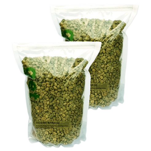 그린어쓰 이디오피아 예가체프 G2, 500g, 2개