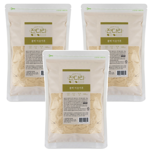 잔다리 검은콩 블랙 미숫가루, 500g, 3개