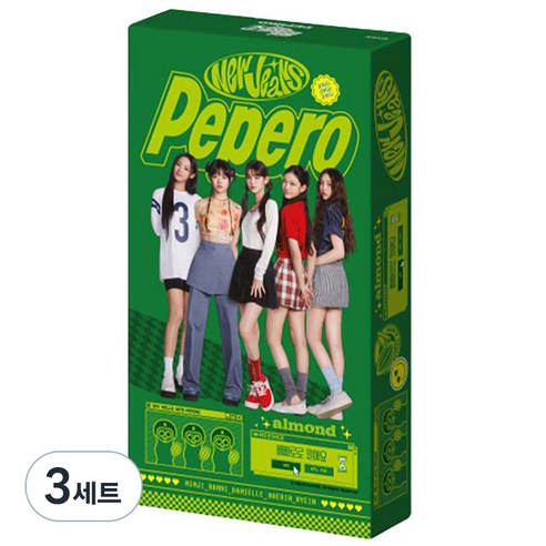 빼빼로 뉴진스 아몬드 8개입, 37g, 3세트