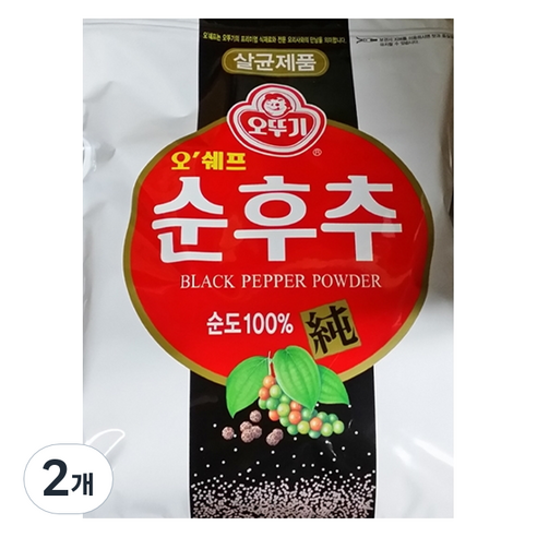 오뚜기 오쉐프 순후추, 200g, 2개