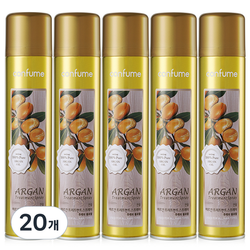 과일나라 컨퓸 아르간 트리트먼트 헤어스프레이 후레쉬 플로랄, 300ml, 20개