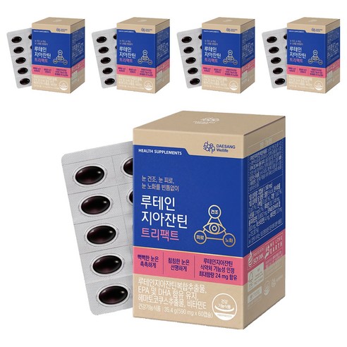 대상웰라이프 루테인 지아잔틴 트리팩트, 60정, 5개