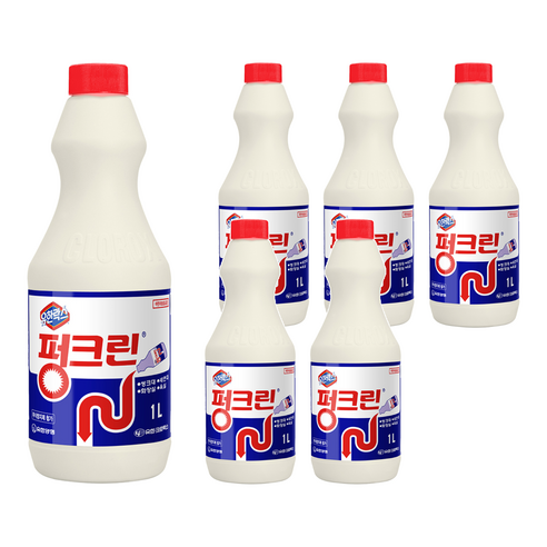 펑크린 배수구세정제, 1L, 6개