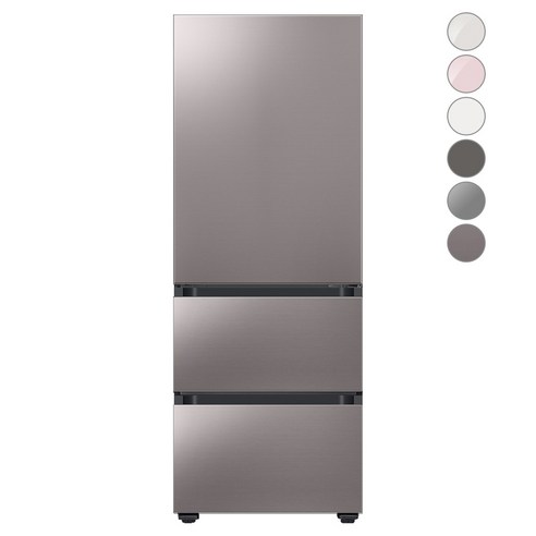 [색상선택형] 삼성전자 비스포크 김치플러스 냉장고 방문설치, 브라우니 실버, RQ33A74A1AP