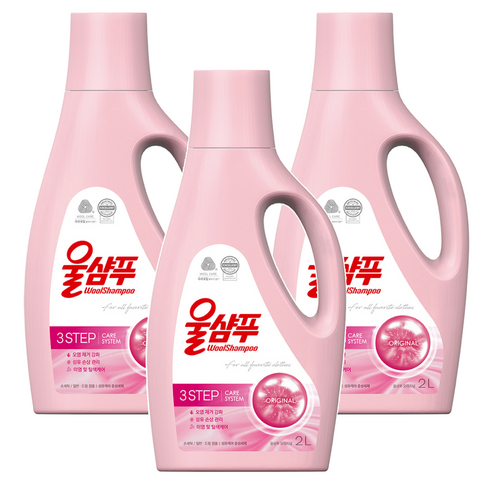 울샴푸 오리지널 본품, 2L, 3개