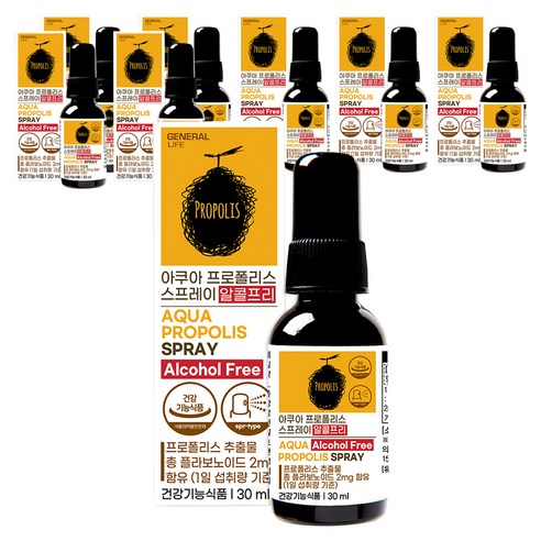 제너럴라이프 아쿠아 프로폴리스 스프레이, 30ml, 8개