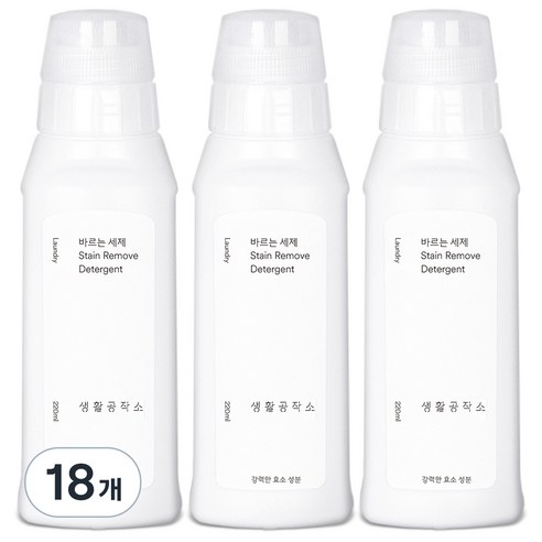 생활공작소 바르는 세제, 220ml, 18개