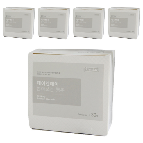 데이앤데이 뽑아쓰는 행주, 30개입, 5개