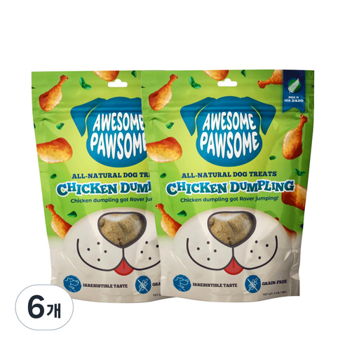 어썸포썸 강아지 치킨만두 트릿 간식 85g, 닭고기맛, 6개